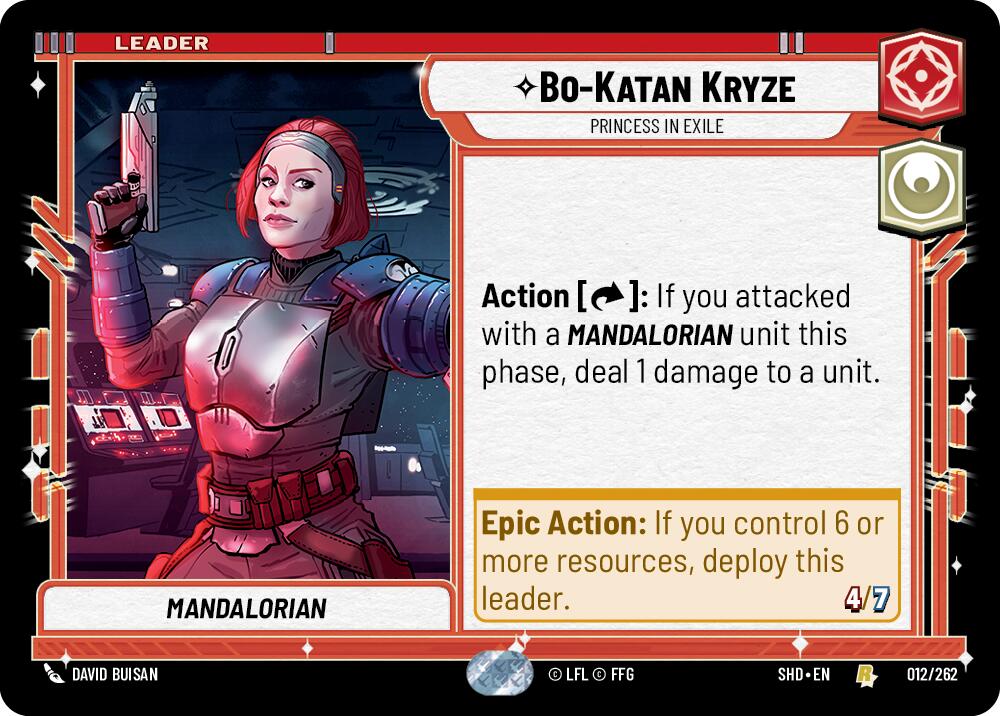 Bo-Katan Kryze - Princess in Exile (012/262) (012/262) [Shadows of the Galaxy] | Exor Games New Glasgow