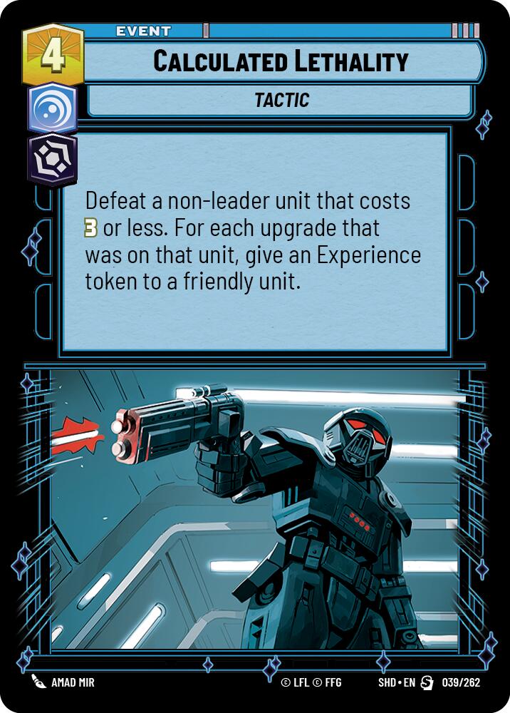 Calculated Lethality (039/262) (039/262) [Shadows of the Galaxy] | Exor Games New Glasgow
