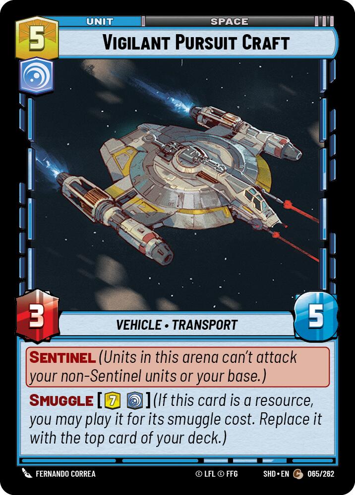 Vigilant Pursuit Craft (065/262) (065/262) [Shadows of the Galaxy] | Exor Games New Glasgow