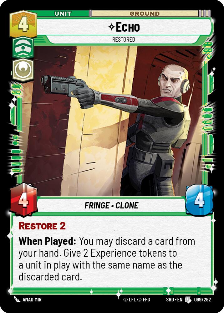 Echo - Restored (099/262) (099/262) [Shadows of the Galaxy] | Exor Games New Glasgow