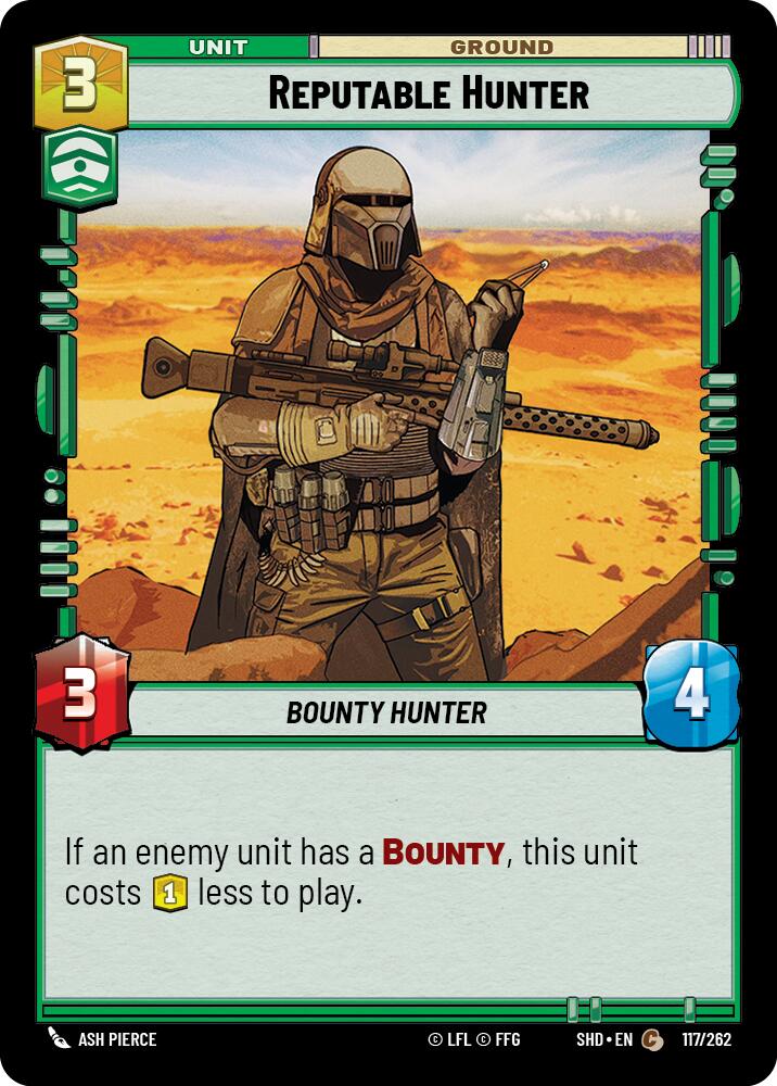 Reputable Hunter (117/262) (117/262) [Shadows of the Galaxy] | Exor Games New Glasgow