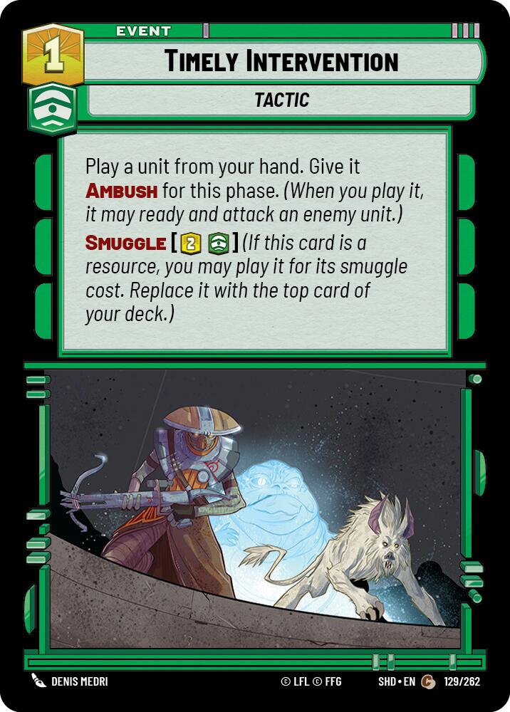 Timely Intervention (129/262) (129/262) [Shadows of the Galaxy] | Exor Games New Glasgow