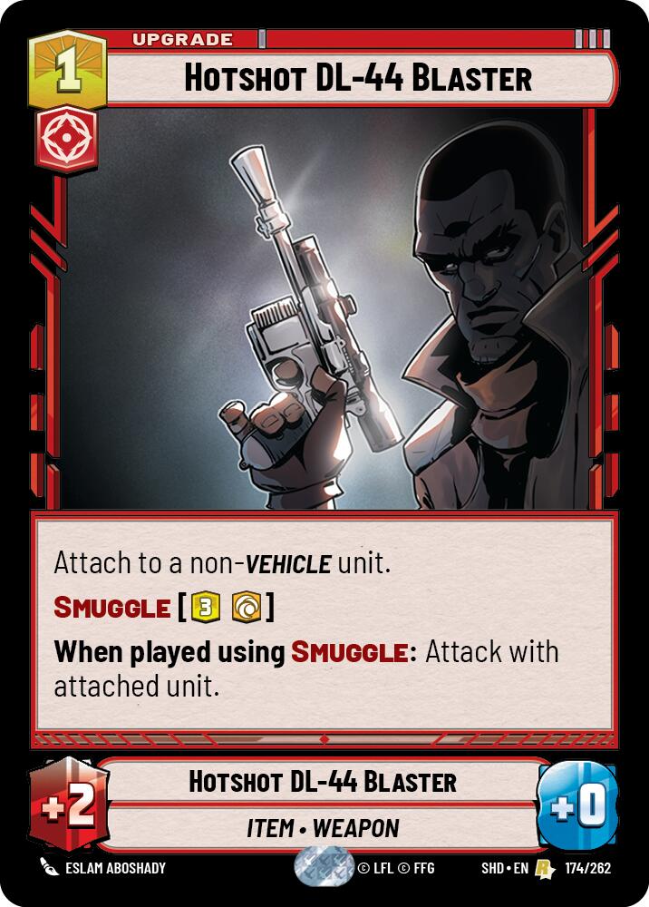 Hotshot DL-44 Blaster (174/262) (174/262) [Shadows of the Galaxy] | Exor Games New Glasgow