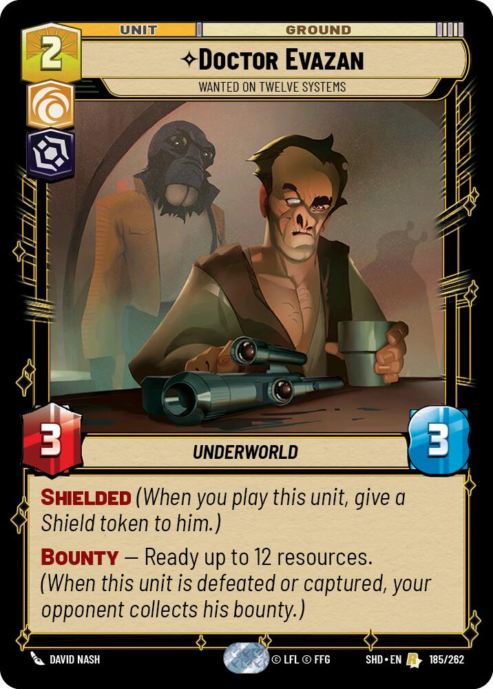 Doctor Evazan - Wanted on Twelve Systems (185/262) (185/262) [Shadows of the Galaxy] | Exor Games New Glasgow