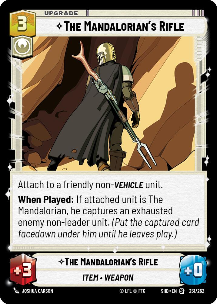 The Mandalorian's Rifle (251/262) (251/262) [Shadows of the Galaxy] | Exor Games New Glasgow