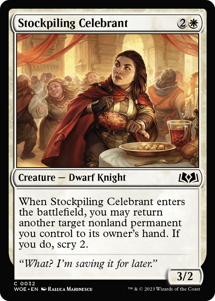 Stockpiling Celebrant [Wilds of Eldraine] | Exor Games New Glasgow