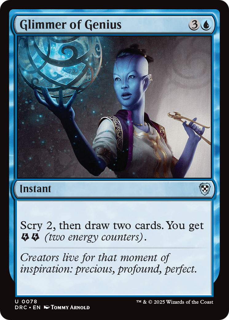 Glimmer of Genius [Aetherdrift Commander] | Exor Games New Glasgow