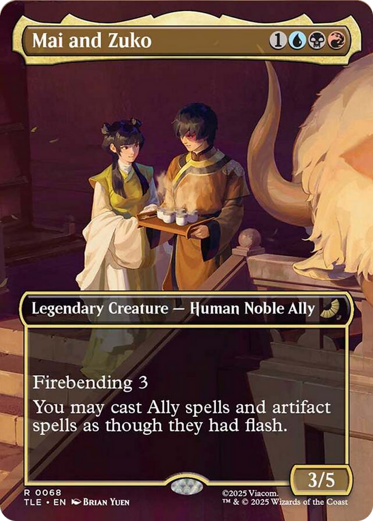 Mai and Zuko (Borderless) [Avatar: The Last Airbender: Eternal-Legal] | Exor Games New Glasgow