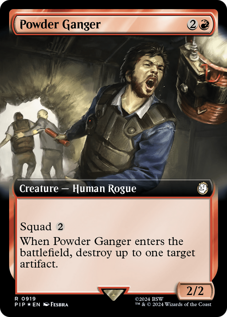 Powder Ganger (Extended Art) (Surge Foil) [Fallout] | Exor Games New Glasgow