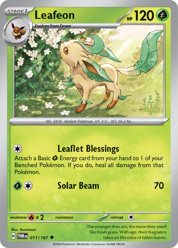 Leafeon (011/167) [Scarlet & Violet: Twilight Masquerade] | Exor Games New Glasgow