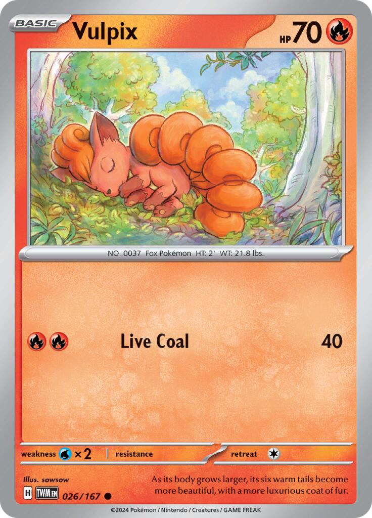 Vulpix (026/167) [Scarlet & Violet: Twilight Masquerade] | Exor Games New Glasgow