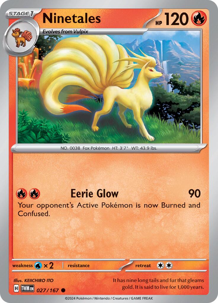 Ninetales (027/167) [Scarlet & Violet: Twilight Masquerade] | Exor Games New Glasgow