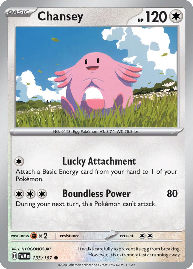 Chansey (133/167) [Scarlet & Violet: Twilight Masquerade] | Exor Games New Glasgow