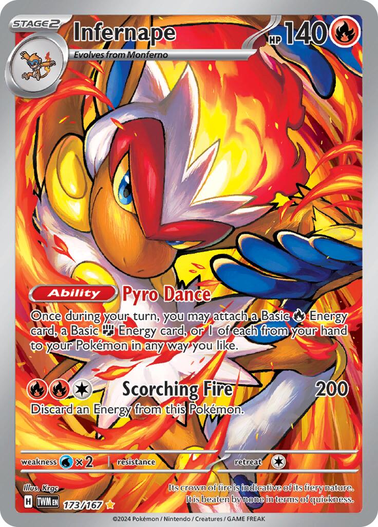 Infernape (173/167) [Scarlet & Violet: Twilight Masquerade] | Exor Games New Glasgow