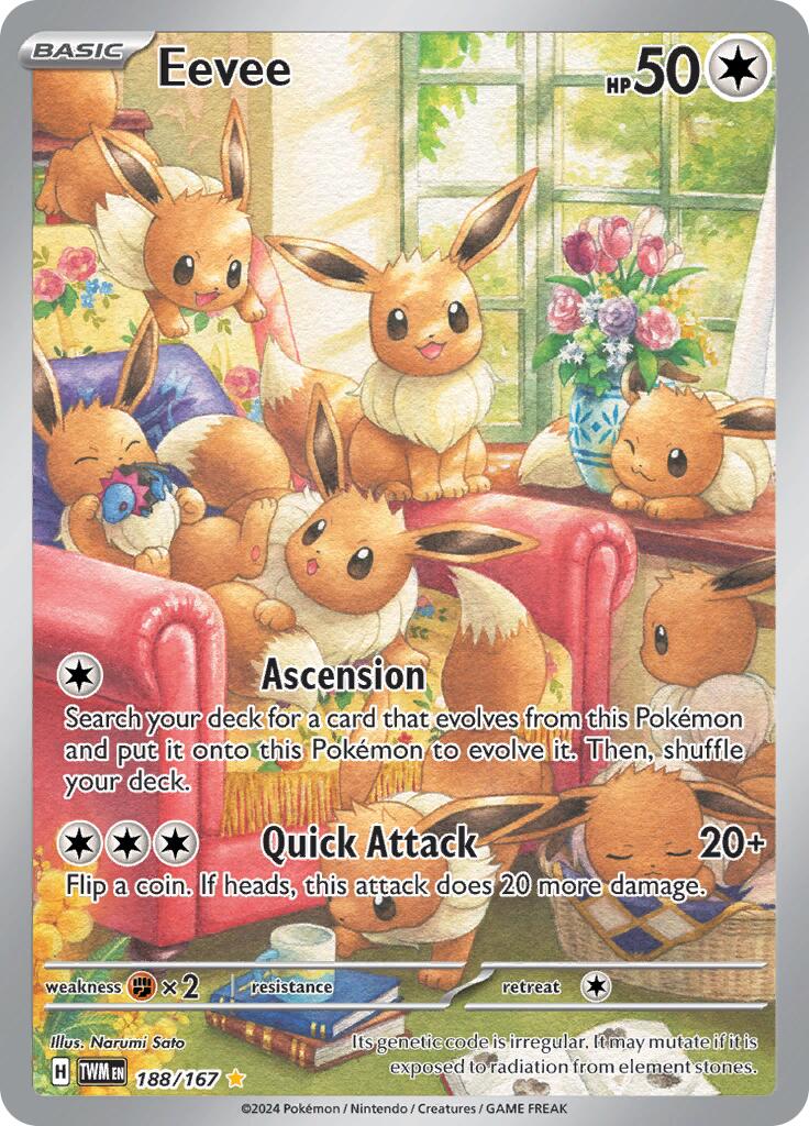 Eevee (188/167) [Scarlet & Violet: Twilight Masquerade] | Exor Games New Glasgow