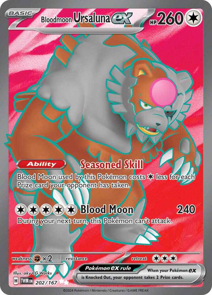 Bloodmoon Ursaluna ex (202/167) [Scarlet & Violet: Twilight Masquerade] | Exor Games New Glasgow