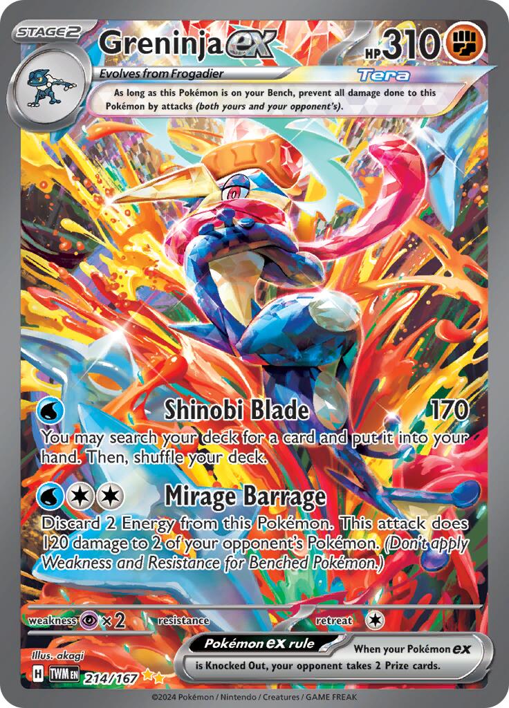 Greninja ex (214/167) [Scarlet & Violet: Twilight Masquerade] | Exor Games New Glasgow