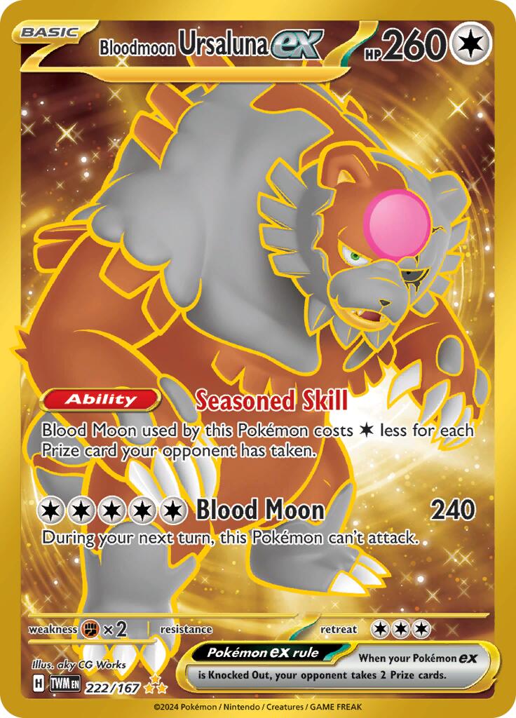 Bloodmoon Ursaluna ex (222/167) [Scarlet & Violet: Twilight Masquerade] | Exor Games New Glasgow