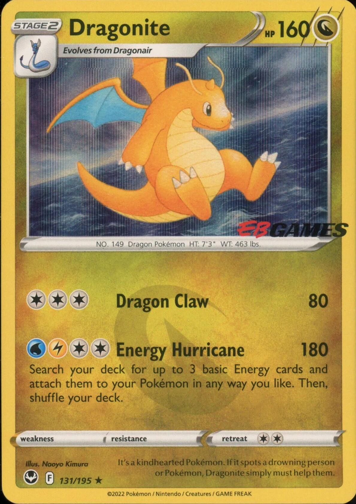 Dragonite (131/195) (EB Games Exclusive) [Miscellaneous Cards] | Exor Games New Glasgow