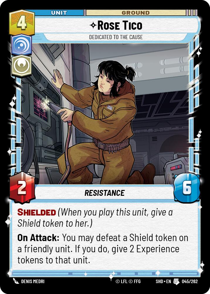 Rose Tico - Dedicated to the Cause (045/262) (045/262) [Shadows of the Galaxy] | Exor Games New Glasgow