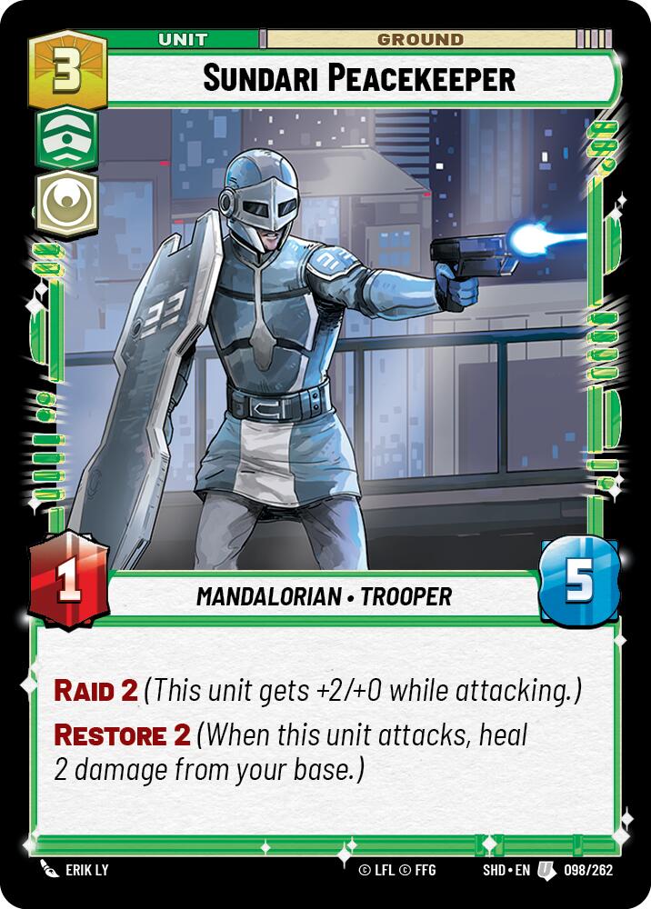 Sundari Peacekeeper (098/262) (098/262) [Shadows of the Galaxy] | Exor Games New Glasgow