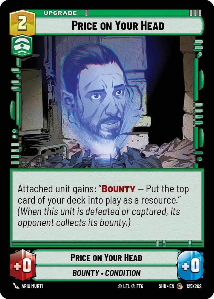 Price on Your Head (125/262) (125/262) [Shadows of the Galaxy] | Exor Games New Glasgow
