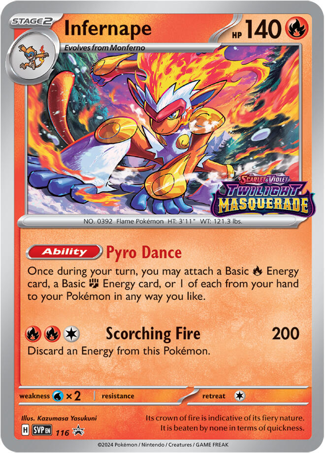 Infernape (116) [Scarlet & Violet: Black Star Promos] | Exor Games New Glasgow