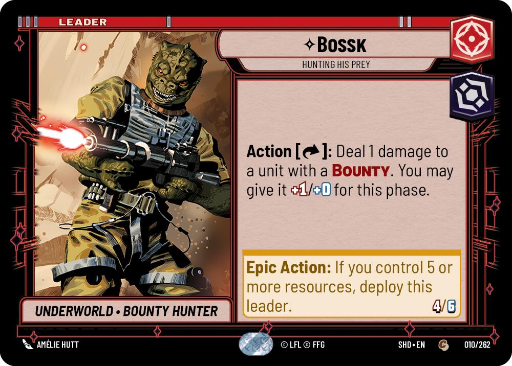 Bossk — Hunting His Prey (010/262) (010/262) [Shadows of the Galaxy] | Exor Games New Glasgow