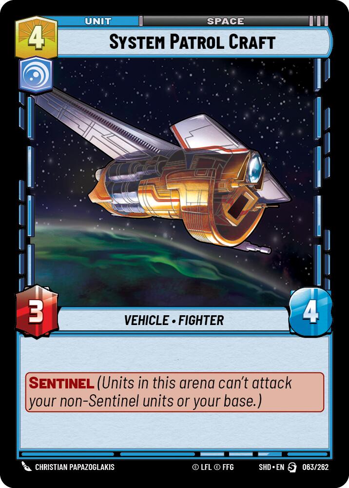System Patrol Craft (063/262) (063/262) [Shadows of the Galaxy] | Exor Games New Glasgow