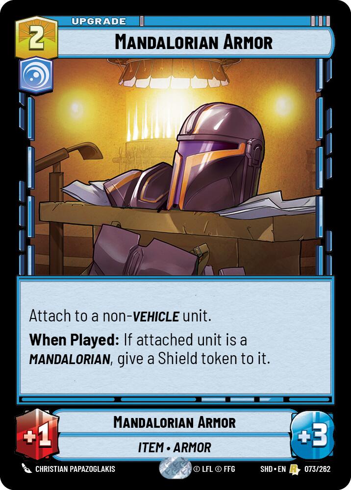 Mandalorian Armor (073/262) (073/262) [Shadows of the Galaxy] | Exor Games New Glasgow