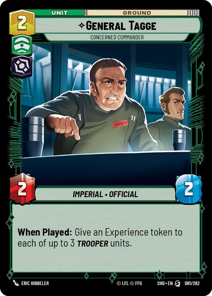 General Tagge - Concerned Commander (081/262) (081/262) [Shadows of the Galaxy] | Exor Games New Glasgow