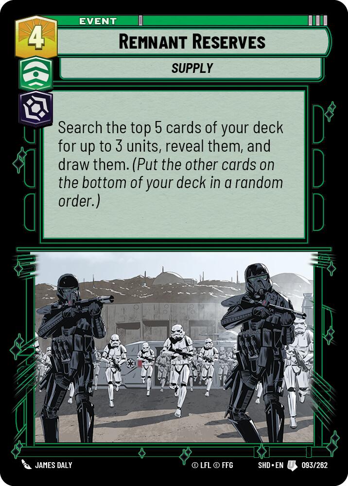 Remnant Reserves (093/262) (093/262) [Shadows of the Galaxy] | Exor Games New Glasgow