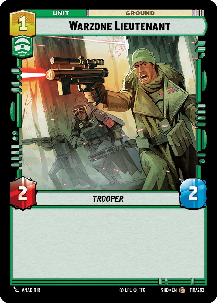 Warzone Lieutenant (110/262) (110/262) [Shadows of the Galaxy] | Exor Games New Glasgow