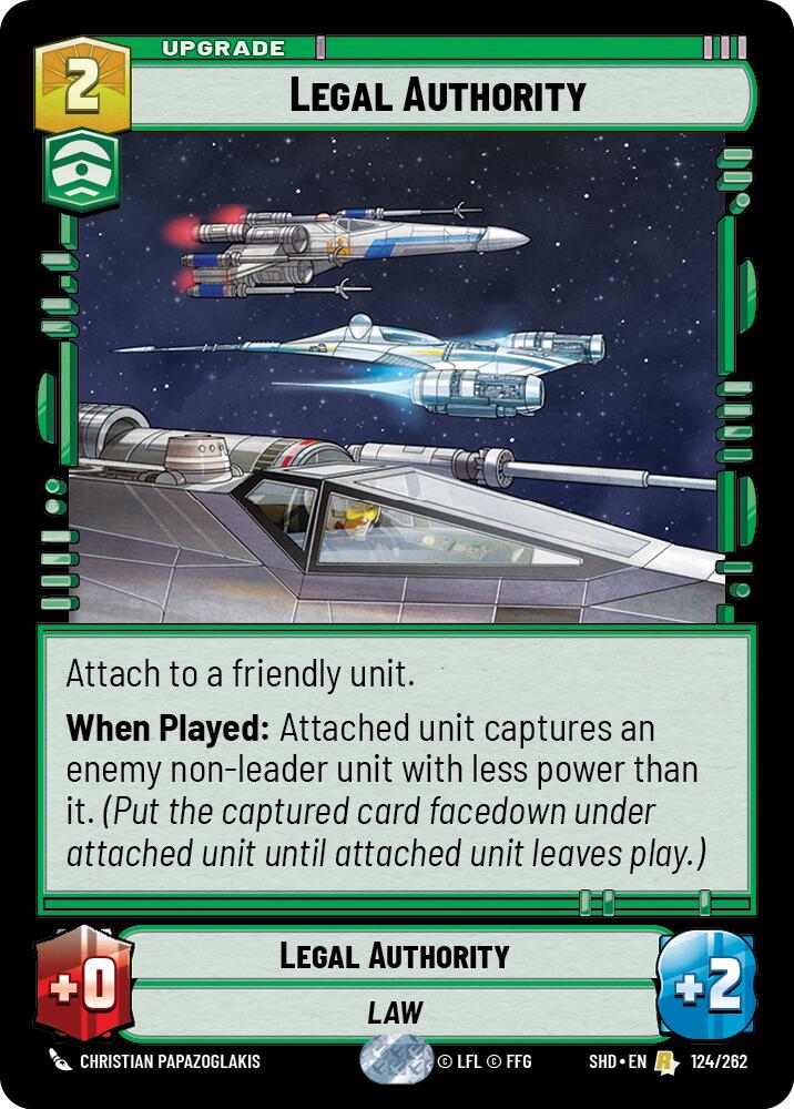Legal Authority (124/262) (124/262) [Shadows of the Galaxy] | Exor Games New Glasgow