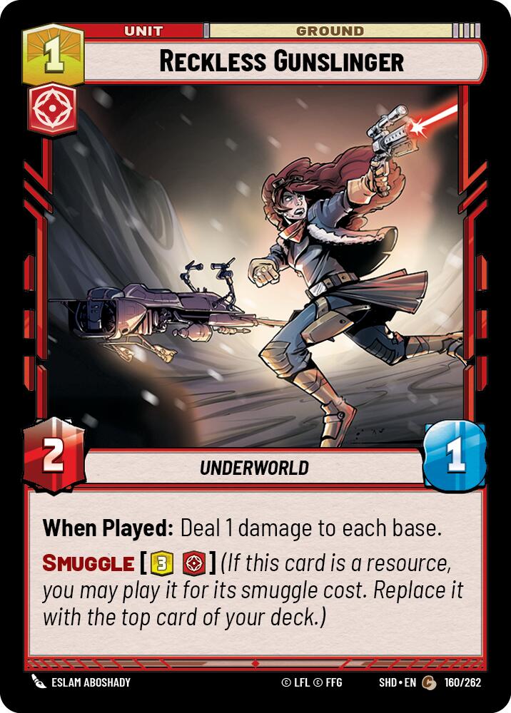 Reckless Gunslinger (160/262) (160/262) [Shadows of the Galaxy] | Exor Games New Glasgow