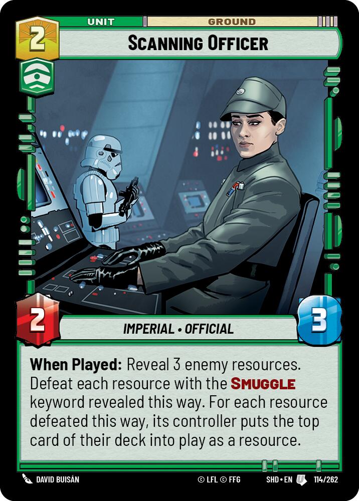Scanning Officer (114/262) (114/262) [Shadows of the Galaxy] | Exor Games New Glasgow