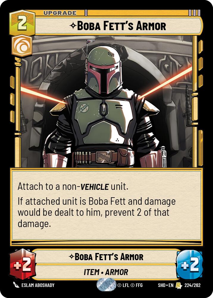 Boba Fett's Armor (224/262) (224/262) [Shadows of the Galaxy] | Exor Games New Glasgow
