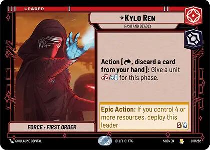 Kylo Ren - Rash and Deadly (011/262) (011/262) [Shadows of the Galaxy] | Exor Games New Glasgow