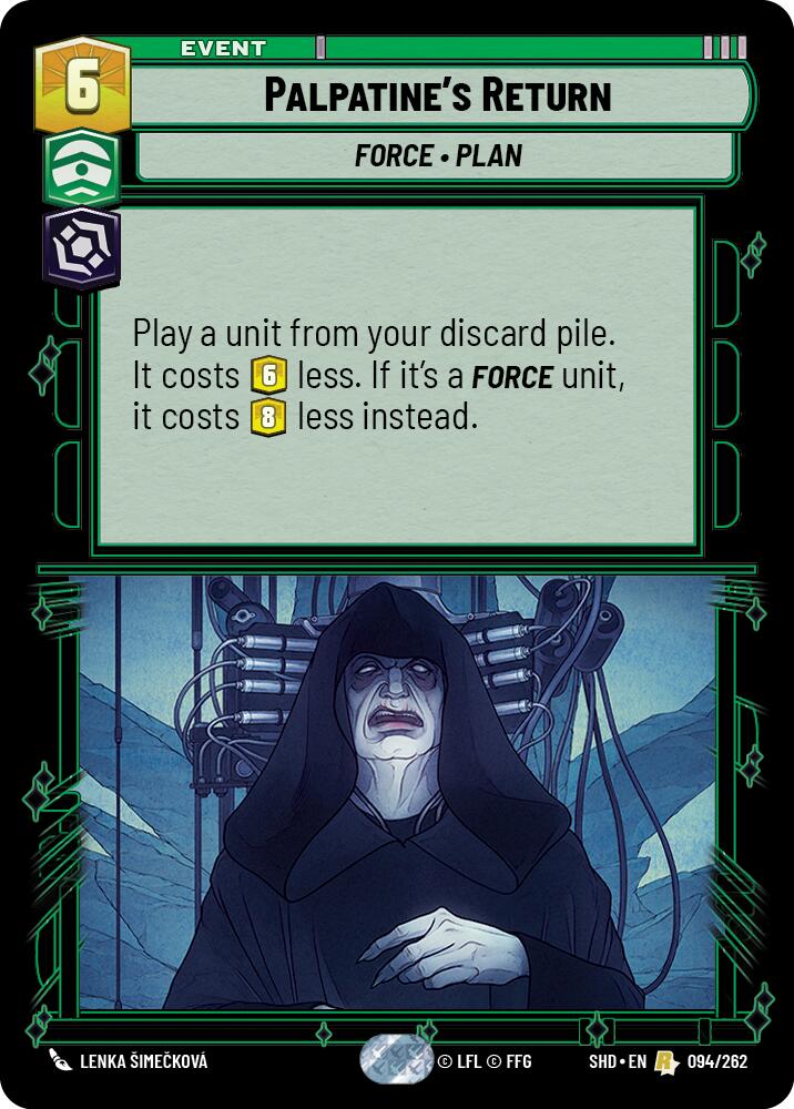 Palpatine's Return (094/262) (094/262) [Shadows of the Galaxy] | Exor Games New Glasgow