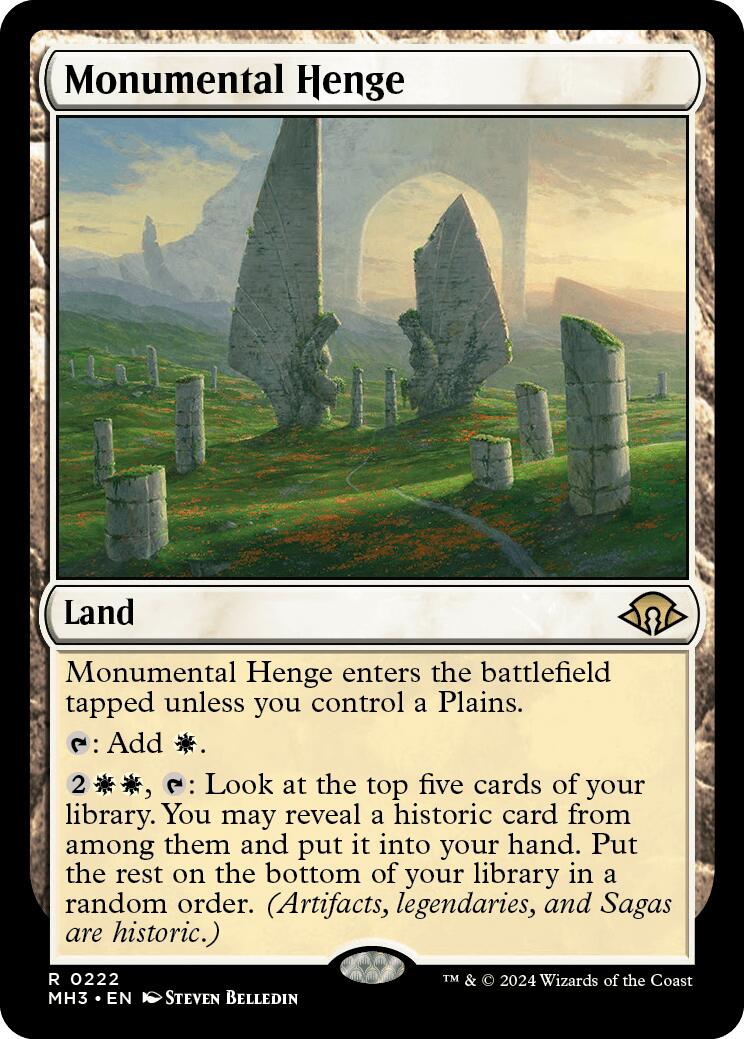 Monumental Henge [Modern Horizons 3] | Exor Games New Glasgow