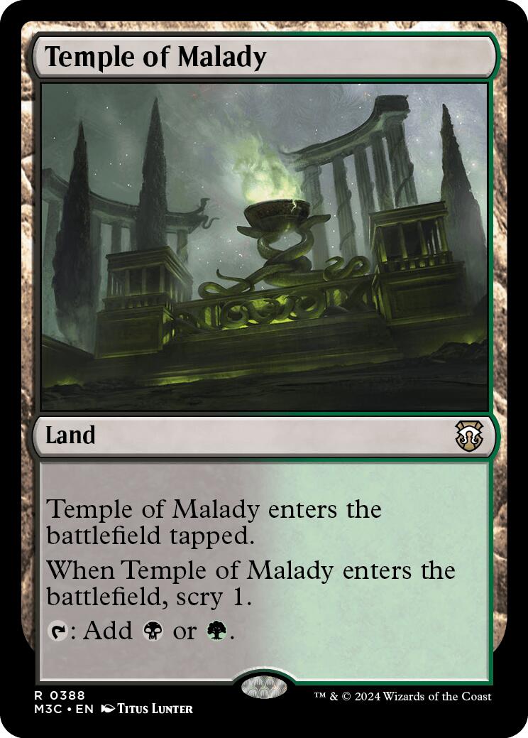 Temple of Malady [Modern Horizons 3 Commander] | Exor Games New Glasgow