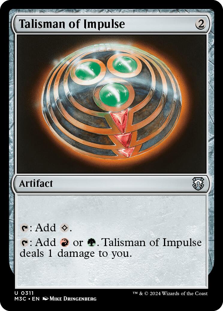 Talisman of Impulse [Modern Horizons 3 Commander] | Exor Games New Glasgow