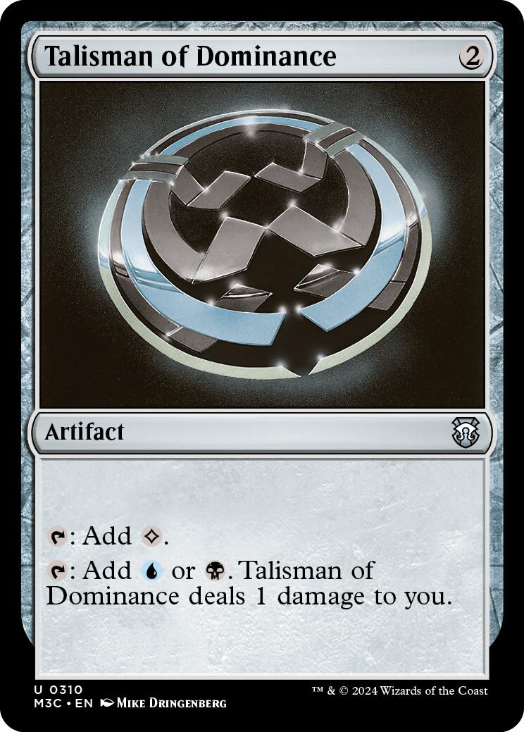 Talisman of Dominance [Modern Horizons 3 Commander] | Exor Games New Glasgow