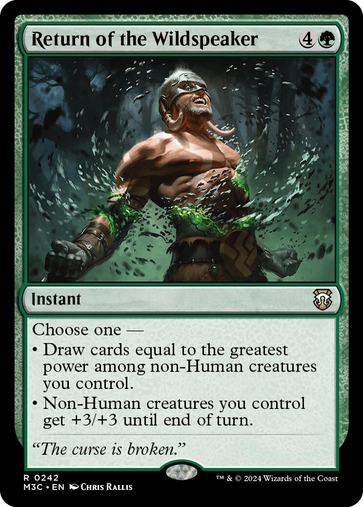 Return of the Wildspeaker [Modern Horizons 3 Commander] | Exor Games New Glasgow