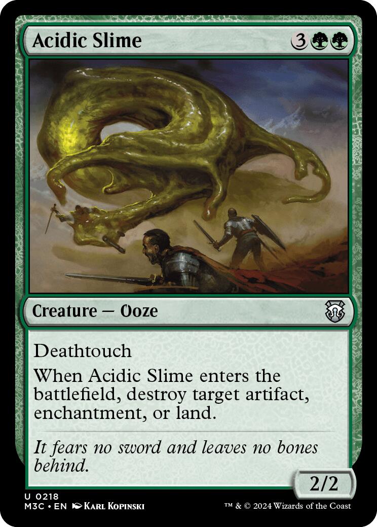 Acidic Slime [Modern Horizons 3 Commander] | Exor Games New Glasgow