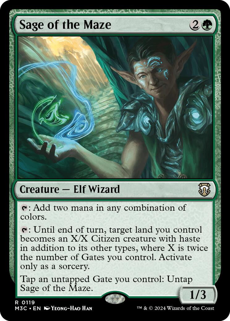 Sage of the Maze [Modern Horizons 3 Commander] | Exor Games New Glasgow