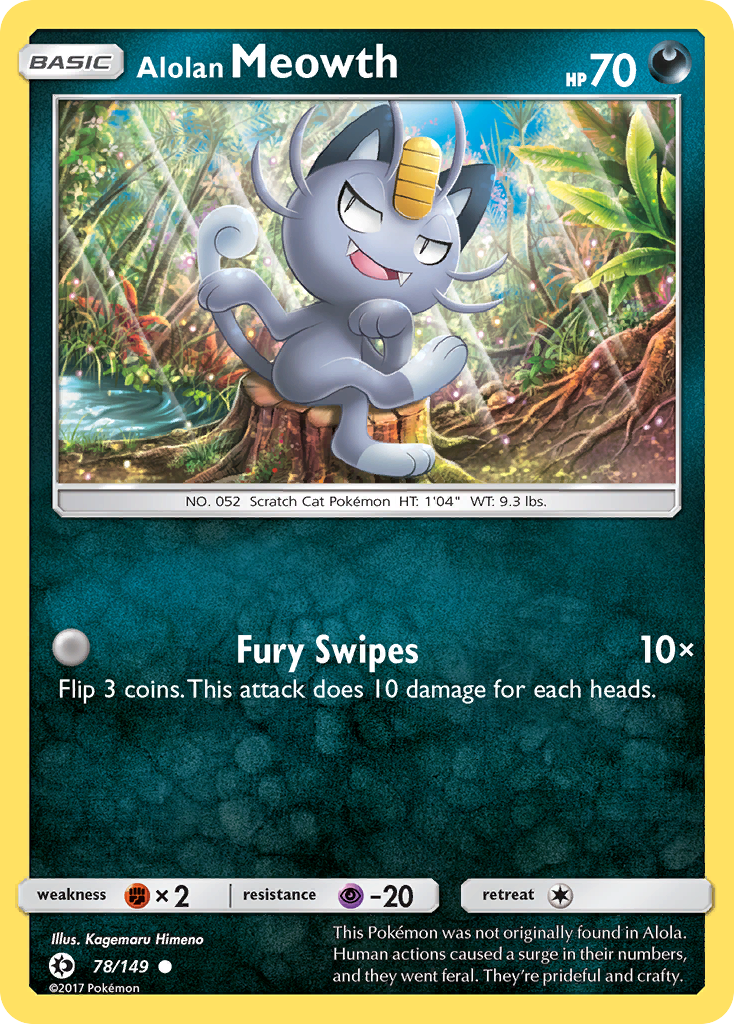 Alolan Meowth (78/149) [Sun & Moon: Base Set] | Exor Games New Glasgow