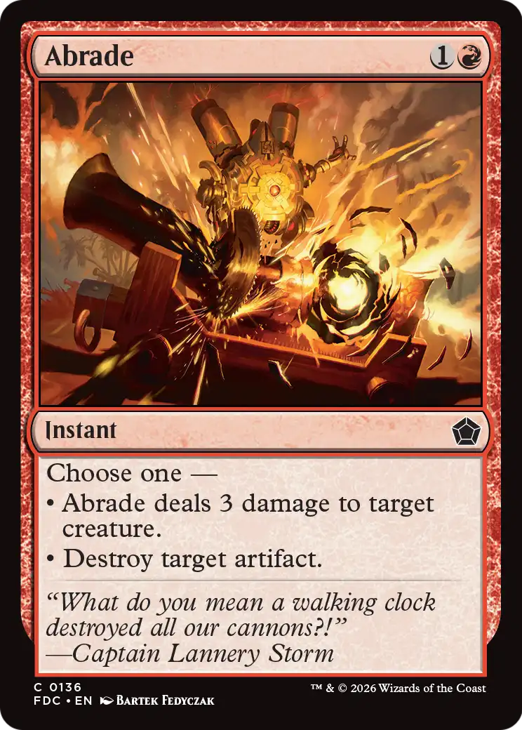 Abrade [Foundations Commander] | Exor Games New Glasgow