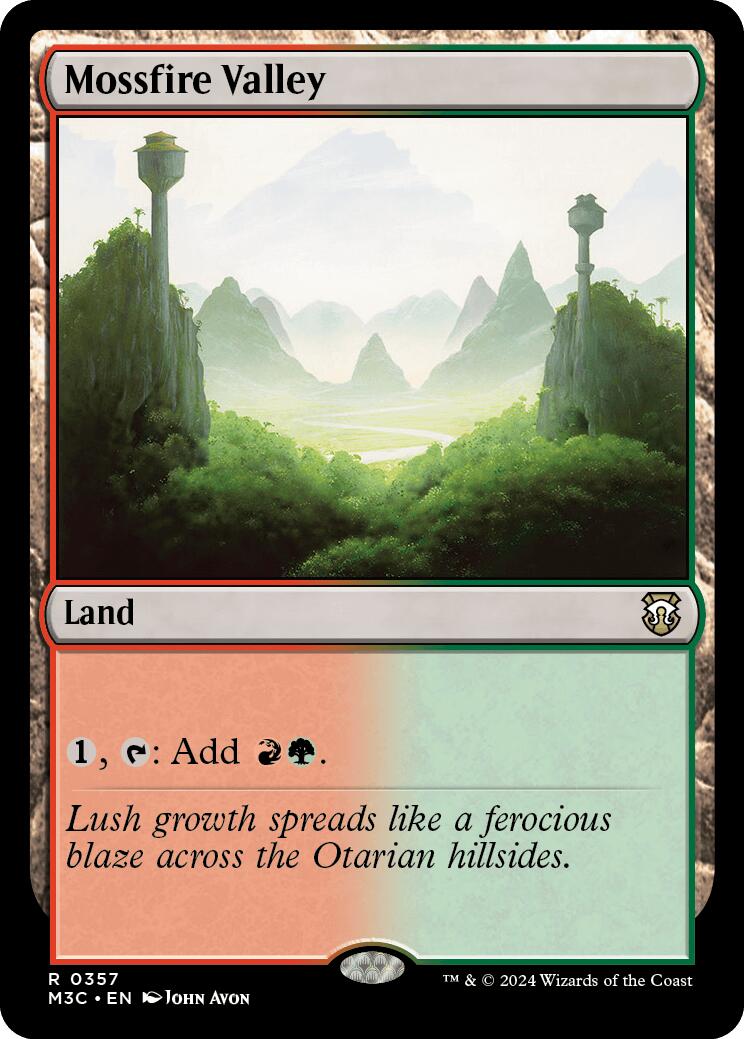 Mossfire Valley [Modern Horizons 3 Commander] | Exor Games New Glasgow