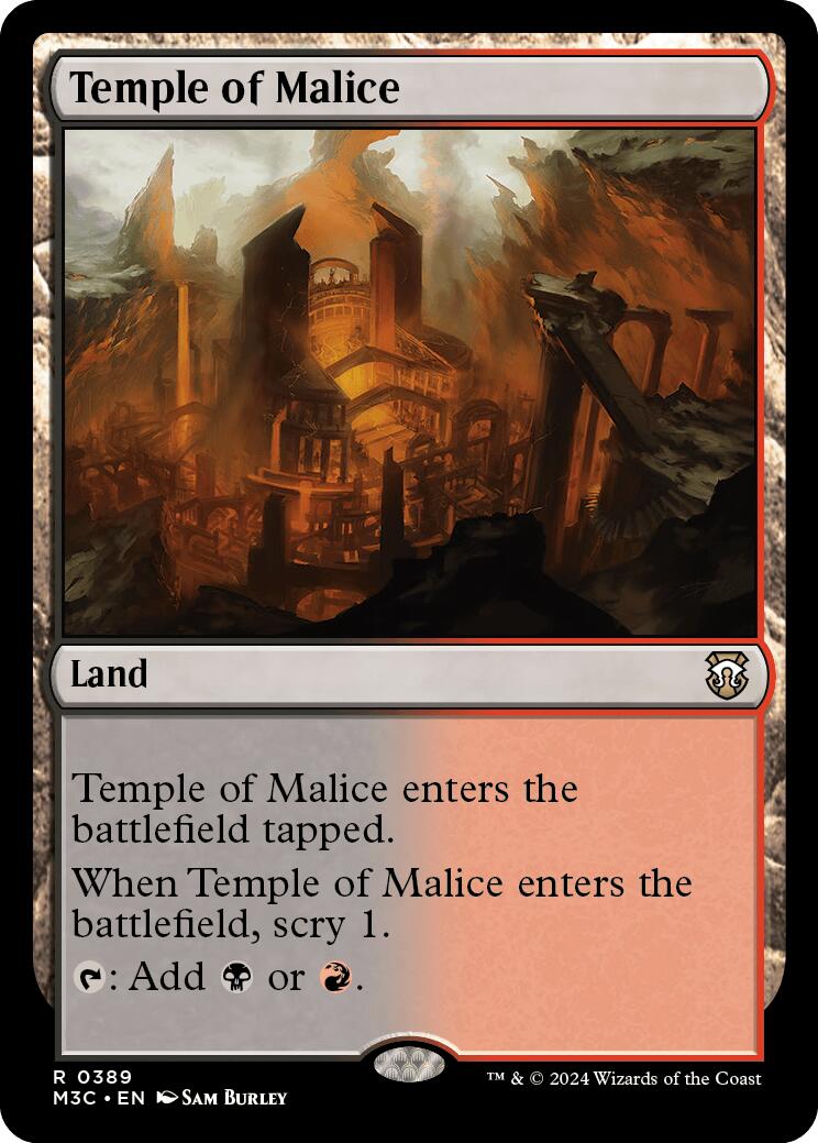 Temple of Malice [Modern Horizons 3 Commander] | Exor Games New Glasgow